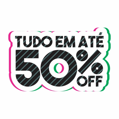 Adesivo de Vitrine - Off - Listrado Off